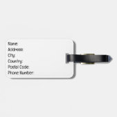 Mondriaan kat bagagelabel (Achterkant horizontaal)