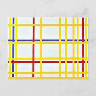 Mondriaan kunstwerk, New York City I Briefkaart