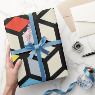 Mondriaan Mania Retro Cadeaupapier