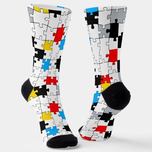 Mondriaan Mania Retro Sokken (Gebogen)