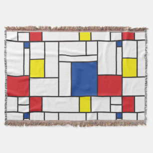 Mondriaan minimalist Geometric de Stijl Modern Art Deken