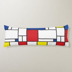 Mondriaan minimalist Geometric de Stijl Modern Art Lichaamskussen