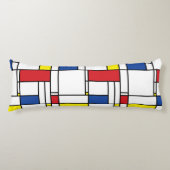 Mondriaan minimalist Geometric de Stijl Modern Art Lichaamskussen (Voorkant)
