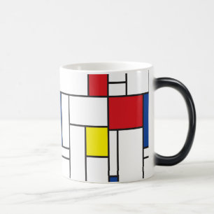 Mondriaan minimalist Geometric de Stijl Modern Art Magische Mok