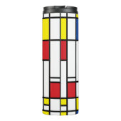 Mondriaan minimalist Geometric de Stijl Modern Art Thermosbeker (Achterkant)