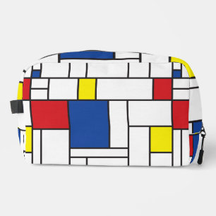 Mondriaan minimalist Geometric de Stijl Modern Art Toilettasje