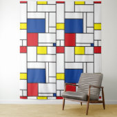 Mondriaan minimalist Geometric de Stijl Modern Art Wandkleed (In situ)