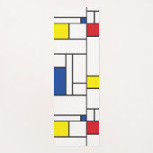 Mondriaan minimalist Geometric de Stijl Modern Art Yogamat (Voorkant)