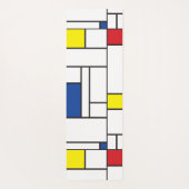 Mondriaan minimalist Geometric de Stijl Modern Art Yogamat (Achterkant)