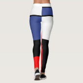 Mondriaan, minimalistisch leggings (Achterkant)