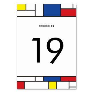 Mondriaan Minimalistische Geometrische De Stijl Mo Kaart
