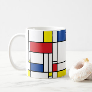 Mondriaan Minimalistische Geometrische De Stijl Mo Koffiemok