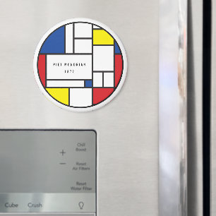 Mondriaan Minimalistische Geometrische De Stijl Mo Magneet