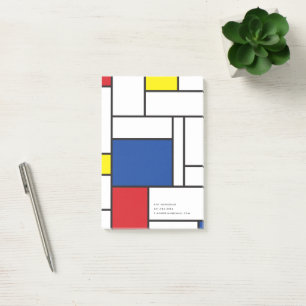 Mondriaan Minimalistische Geometrische De Stijl Mo Post-it® Notes