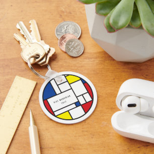 Mondriaan Minimalistische Geometrische De Stijl Mo Sleutelhanger