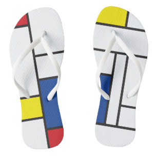 Mondriaan Minimalistische Geometrische De Stijl Mo Teenslippers
