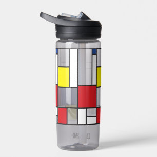 Mondriaan Minimalistische Geometrische De Stijl Mo Waterfles