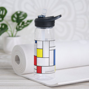 Mondriaan Minimalistische Geometrische De Stijl Mo Waterfles