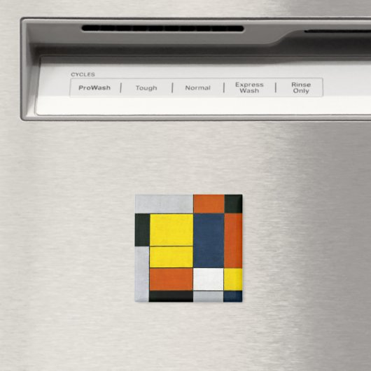 Mondriaan - nr. VI, samenstelling nr. II Magneet (Insitu (Vaatwasser))