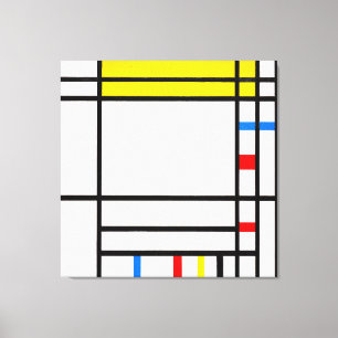 MONDRIAAN - PLACE DE LA CONCORDE - 1938-1943 - CANVAS AFDRUK