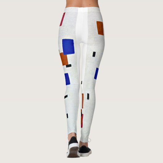 Mondriaan - Samenstelling in kleur A Leggings (Achterkant)