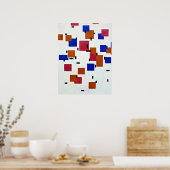 Mondriaan - Samenstelling in kleur A Poster (Keuken)