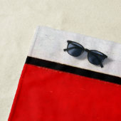 Mondriaan - Samenstelling met groot rood vliegtuig Strandlaken (In situ)