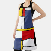 Mondriaan Stijl Modern Abstract Kunstontwerp Schort (Insitu)