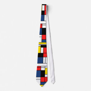 Mondriaan Stijl Stropdas - Dig het!