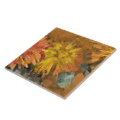 Mondriaan - Three Chrysanthemums Tegeltje (Zijkant)