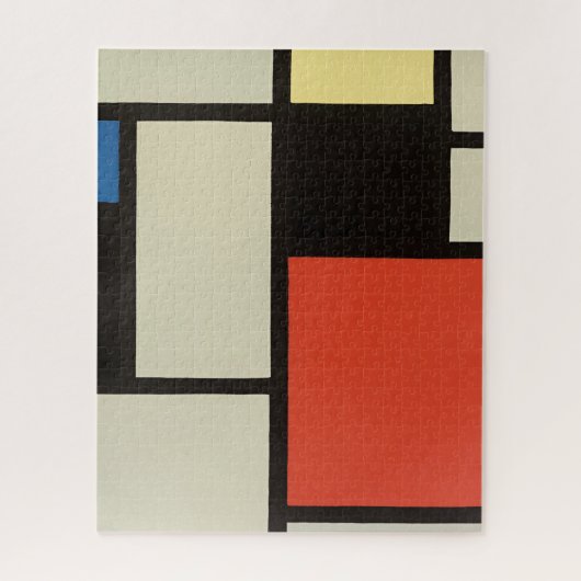 Mondriaanse samenstelling Moderne Abstracte schild Legpuzzel (Verticaal)