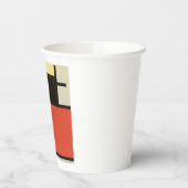 Mondriaanse samenstelling Moderne Abstracte schild Papieren Bekers (Links)