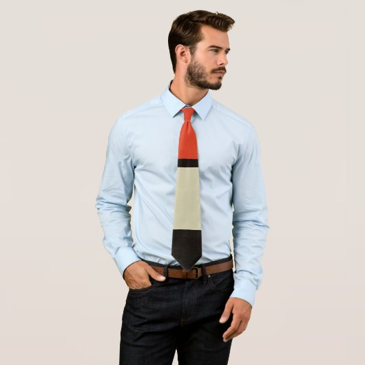 Mondriaanse samenstelling Moderne Abstracte schild Stropdas (In situ)