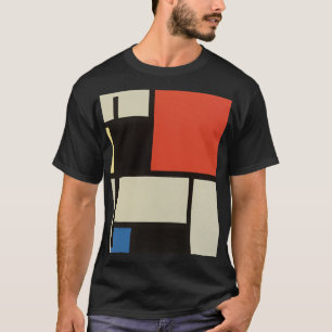 Mondriaanse samenstelling Moderne Abstracte schild T-shirt