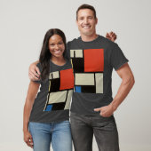 Mondriaanse samenstelling Moderne Abstracte steenk T-shirt (Unisex)