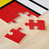 Mondriaanse stijl Geometric Fine Art Legpuzzel (Zijkant)