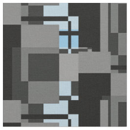 Mondriaanse stijl Grijze Abstracte Matige Geometri Stof