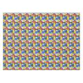 Mondriaanstijl kleurblokken tafelkleed (Voorkant (Horizontaal))