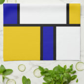 Mondrian 2 theedoek (Gevouwen)