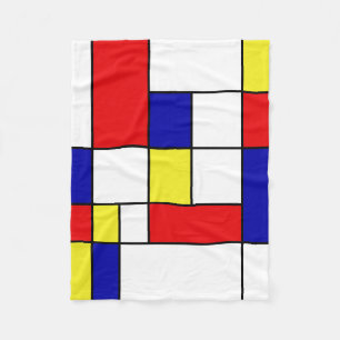 Mondrian #43 fleece deken