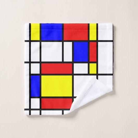 Mondrian a inspiré (Gant de toilette)