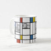 Mondrian a inspiré la tasse de modèle photo (Devant gauche)