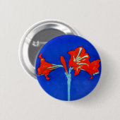 Mondrian Amaryllis Button (Voorkant /achterkant)