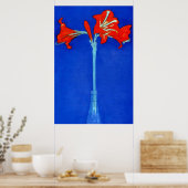 MONDRIAN Amaryllis Lilly Piet Mondrian Poster (Keuken)