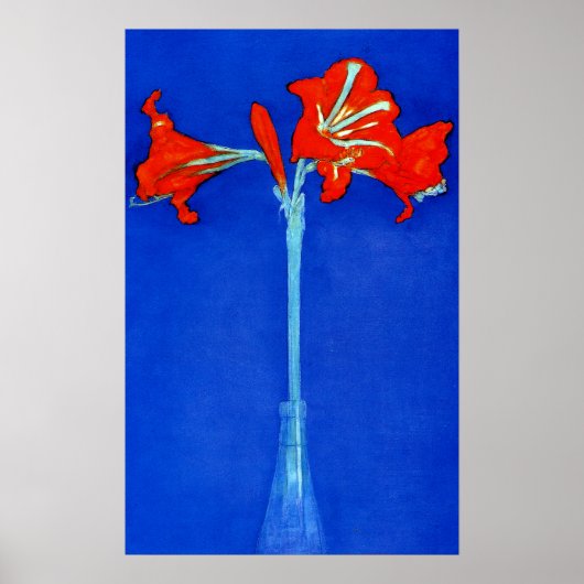 Mondrian Amaryllis Poster (Voorkant)