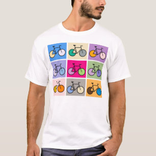 Mondrian Art Bicycle T-shirt