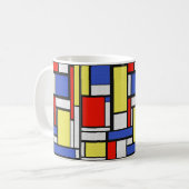 Mondrian Art Koffiemok (Voorkant links)