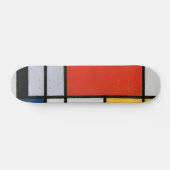 mondrian art schaats board skateboard (Horizontaal)