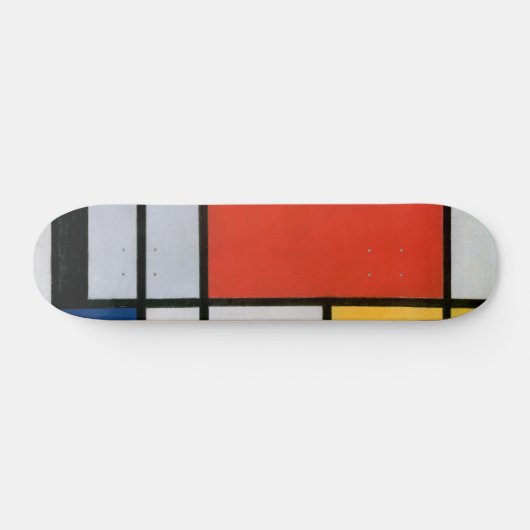 mondrian art schaats board skateboard (Horizontaal)