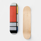 mondrian art schaats board skateboard (Voorkant)